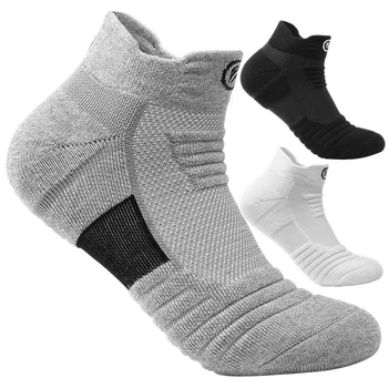Профессиональные баскетбольные носки для мужчин, дышащие, впитывающие пот, спортивные носки для бега, футбола, велоспорта, футбольные носки