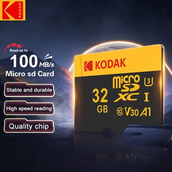Kodak 100% Новая оригинальная карта памяти Micro SD 32 ГБ СО СКОРОСТЬЮ ДО 100 Мбит/с Class10 SD/TF карта оригинальная карта памяти SD на камеру телефона планшета