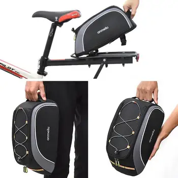Сумка для заднего сиденья велосипеда, задняя стойка, грузовой багажник, водонепроницаемые 8-литровые сумки для багажника большой емкости, многофункциональная дорожная велосипедная сумка