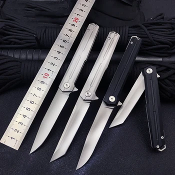 Складной нож из стали D2 Портативный Уличный Карманный Нож для самообороны EDC Инструмент высокой твердости для выживания в кемпинге, Тактический Универсальный нож