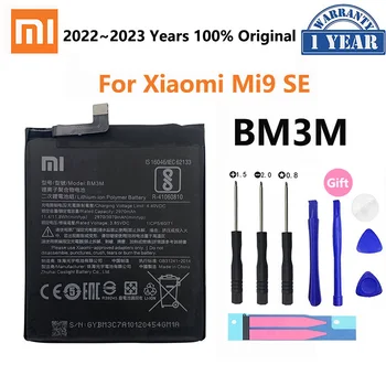 2022 Оригинальная сменная батарея Xiao Mi BM3M для Xiaomi Mi9 SE Mi 9SE Аккумуляторы для телефонов большой емкости емкостью 3070 мАч Бесплатные Инструменты