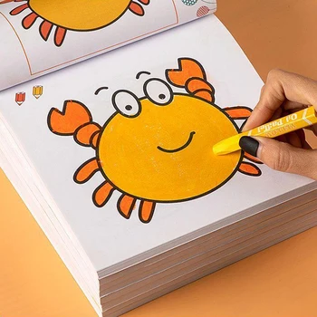 Книжка-раскраска с граффити для детей 2-6 лет, книжка-раскраска для детей, книжка-раскраска для раннего образования, книжка с картинками для просвещения
