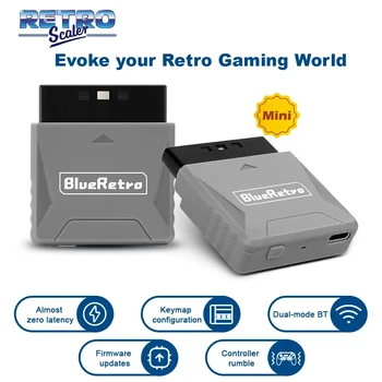 Адаптер приемника RetroScaler Mini Blueretro для PS1 PS One PS2 Совместим с Беспроводным контроллером 8bitdo PS4 PS5 Xbox Series X