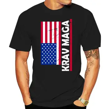 Флаг США Крав-Мага, Темно-синяя футболка, Военная футболка Для самообороны В подарок S-3XL
