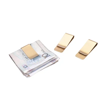 Мужской латунный металлический Ретро деловой кошелек Подарочный зажим для денег Держатель кредитной карты