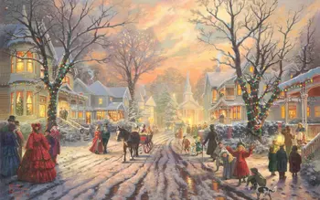 Викторианская Рождественская песнь На фоне деревенской елки, высококачественная компьютерная печать, фон для вечеринки