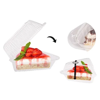 100шт Треугольные коробки для чизкейков, коробка для нарезки торта, треугольные держатели для пирогов, коробки для тортов для пекарни, свадьба