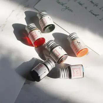 Малярные чернила для письма, ручка, стеклянная бутылка с чернилами, 24 цвета, гладкие, красочные для письма.