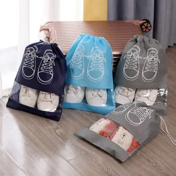 5шт Многоразовых сумок для хранения обуви, Нетканая Пылезащитная сумка для обуви, органайзер для шкафа, переносная сумка для путешествий, сумка для хранения одежды