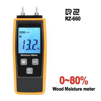 Измеритель влажности древесины RZ Цифровой гигрометр Тестер влажности древесины Детектор влажности древесины