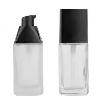 30 мл Пустая бутылка из матового стекла многоразового использования для лосьона, жидкого крема для тела Cosmetic E1YF