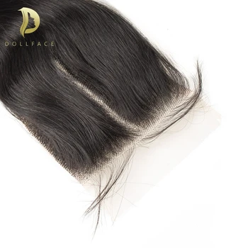 100% закрытие человеческих волос 4x4 бразильские волосы прямая объемная волна 4x4 фронтальная застежка предварительно выщипанные волосы remy глубокая волна закрытие