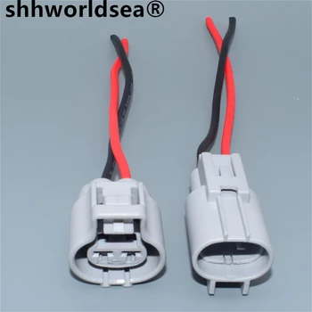 shhworldsea Automotive 2-Контактный Разъем 176142-2 76143-6 Для Электронного Вентилятора Водонепроницаемый Разъем Для Toyota Ford Focus Mazda Haima
