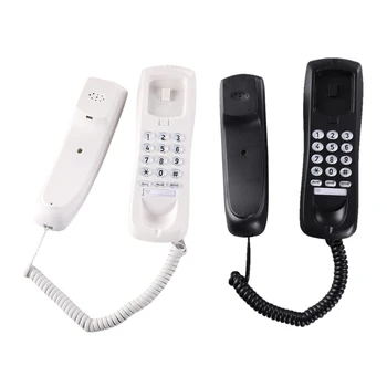 Компактный телефон, устанавливаемый на стену, стационарный телефон для дома, офиса, отеля