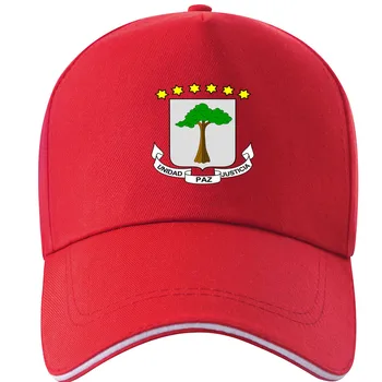 Молодежь Экваториальной Гвинеи сделай сам бесплатно пользовательское имя номер шляпа национальный флаг cq испанский экваториальный гвинейский принт фото бейсболка