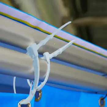Силиконовые стяжки на молнии | 20шт Многоразовых кабельных стяжек для прокладки и организации кабелей | Эластичный кабель