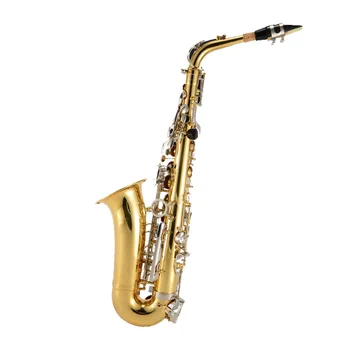 Саксофон золотой альт Ми-бемоль, инструмент для саксофона, двухцветный лак, золотой процесс Y-AS-495, саксофон
