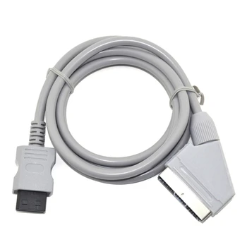 Высокопроизводительный кабель RGB Scart Video Cord для видеоигры Wii Wii-U