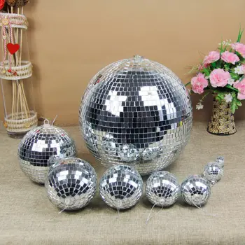 3-20 см Зеркальный шар для вечеринки, блестящий шар, Рождественское украшение, лазерный отражающий стеклянный диско-отражающий шар для домашнего декора