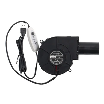 Высокоскоростной USB-Вентилятор Для Приготовления Пищи DC5V Воздуходувка Для Наружного Кемпинга Вентилятор Отопительной Печи