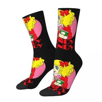 Зимняя теплая мода Унисекс, носки из японского аниме Candy, Манга Кэндис, дышащие баскетбольные носки с милой девушкой из мультфильма