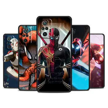 Чехол Amazing Spider-Man 3 для Xiaomi Redmi Note 12 5G 9 9S 8 Pro 11 10 10S K50 10C 12ProPlus K40 Black Soft Phone Funda