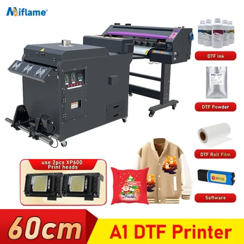 Печатающая машина для футболок A1 DTF Printe для Epson с двумя печатающими головками XP600 60 см DTF принтер Непосредственно для переноса пленки