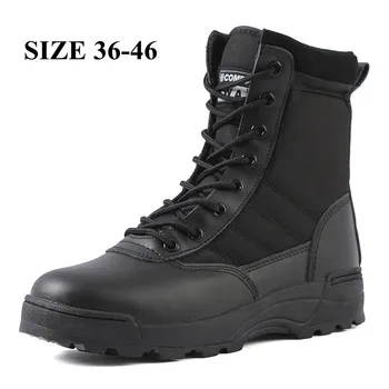 Мужская обувь, мужские пустынные тактические военные ботинки, зимние теплые зимние ботинки, армейские ботинки, мужская дышащая нескользящая обувь на шнуровке