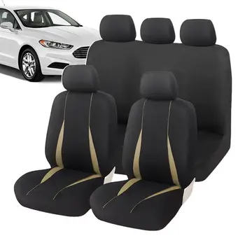 Чехлы для автомобильных сидений, полный комплект передних и задних протекторов, полный комплект чехлов, можно стирать в машине, протектор передних и задних сидений