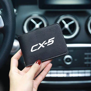Чехол для водительских прав из искусственной кожи, чехол для документов для вождения автомобиля, Держатель кредитной карты для Mazda CX-5 CX5 2013-2017 2018 2019 2020