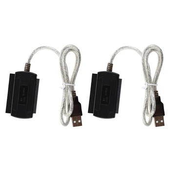 2 новых кабеля-адаптера USB 2.0 к IDE SATA S-ATA/2.5/3.5 (кабель-переходник)