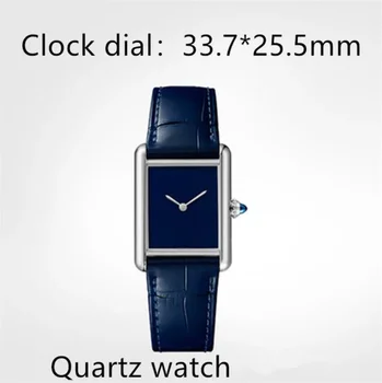 Роскошные мужские и женские часы Автоматические механические кварцевые часы сапфировый, черный, синий, кожаные баллонные часы в стиле пары
