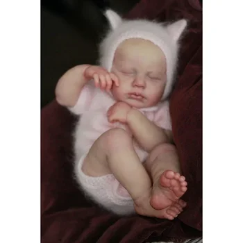 50-Сантиметровая спящая кукла Loulou размером с новорожденного с краской Genesis, высококачественная 3D-кожа, видны несколько слоев росписи