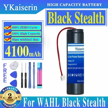Аккумулятор YKaiserin 4100 мАч для WAHL Black Stealth, Хром, Беспроводной Magic Clip, Senior Cordless, Sterling 4, Sterling4 Super Taper