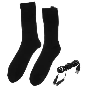 1 пара носков с интеллектуальным подогревом, стильный теплый носок, зимний носок (нет)