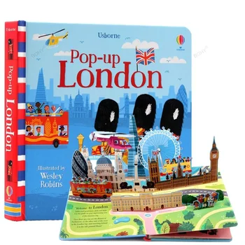 Всплывающие английские книги с 3D-картинками Usborne для детей, книга для чтения сказок на английском языке, обучающие игрушки Монтессори, подарок для детей