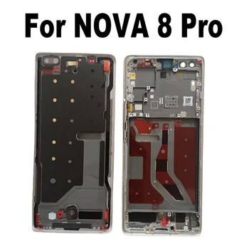 Средняя Рамка Для Huawei Nova 8 Pro, Передняя Панель, Накладка, Средний Корпус, Замена Бокового Ключа, Ремонт Смартфона