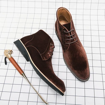 Мужские кроссовки BHKH, осенне-зимняя мужская повседневная обувь из натуральной кожи, деловые офисные модельные туфли на шнуровке для мужчин, Размер 47