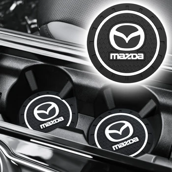 Для Mazda Atenza Demio CX3 CX5 CX7 CX30 MX3 MX5 Автомобильная Подставка Для Воды Резиновый Коврик Держатель Для Бутылки Внутренний Противоскользящий Коврик Для Чашки Аксессуары