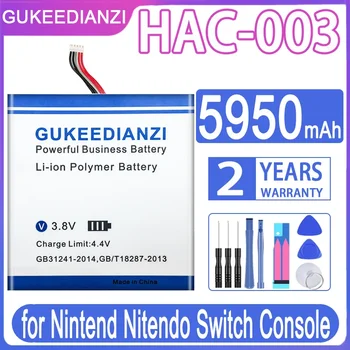 GUKEEDIANZI HAC-003 Замена Аккумулятора для Ремонта Консоли Nintend Nitendo Switch Console Литий-ионные Аккумуляторы емкостью 5950 мАч