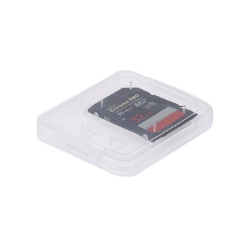 10шт Коробка для хранения карт памяти SD Прозрачный Пластиковый Футляр для хранения Sim-карт TF Держатель SDHC MMC XD CF Защитная крышка карты