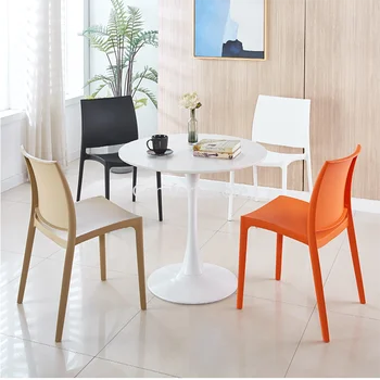 Современный макияж Офисные стулья для гостиной Nordic Salon Обеденные стулья для вечеринок из эргономичного пластика Sillas De Comedor Мебель для дома WKYZ