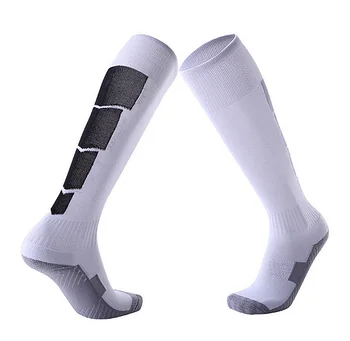 Нескользящие футбольные носки для взрослых, мужские утолщенные длинные носки, впитывающие пот, износостойкие спортивные махровые носки, спортивные носки