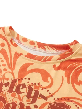 Женская Винтажная футболка Y2K С Коротким рукавом E-Girl С круглым вырезом И Принтом Черепа В стиле Панк, Летняя Готическая Укороченная Футболка, Топы