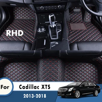 Автомобильные коврики RHD для Cadillac XTS 2018 2017 2016 2015 2014 2013, Ковры для индивидуального оформления Автосалона, Аксессуары для ног на заказ