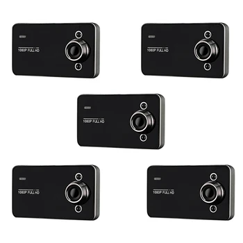 5 Шт 2,2-дюймовый автомобильный видеорегистратор Dash Camera Full 1080P Циклическая запись Обнаружение движения Приводной Рекордер Широкоугольного ночного видения