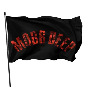 Mobb Deep Квинсбридж, Нью-Йорк, Красная камуфляжная деталь, хип-хоп, Белый Летний стиль, уличная одежда, свежий дизайн, женщина, продающая Топовый флаг