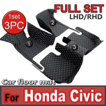 Автомобильные коврики для Honda Civic 2015 2014 2013 2012 Авто Украшения Кожаные ковры Аксессуары Детали для укладки Защищают от влаги