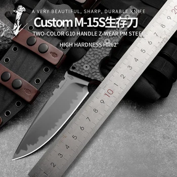 M15 сверхпрочная мужская игрушка Z-Wear стальной уличный нож для альпинизма, приключений, самообороны, спасательный нож, маленький нож, охотничий нож