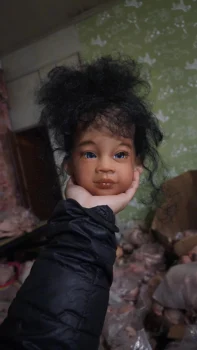 FBBD Настроила ограниченную поставку 32-дюймовой куклы-Реборн Мейли с ручной росписью волос, часть DIY, Реальные фотографии